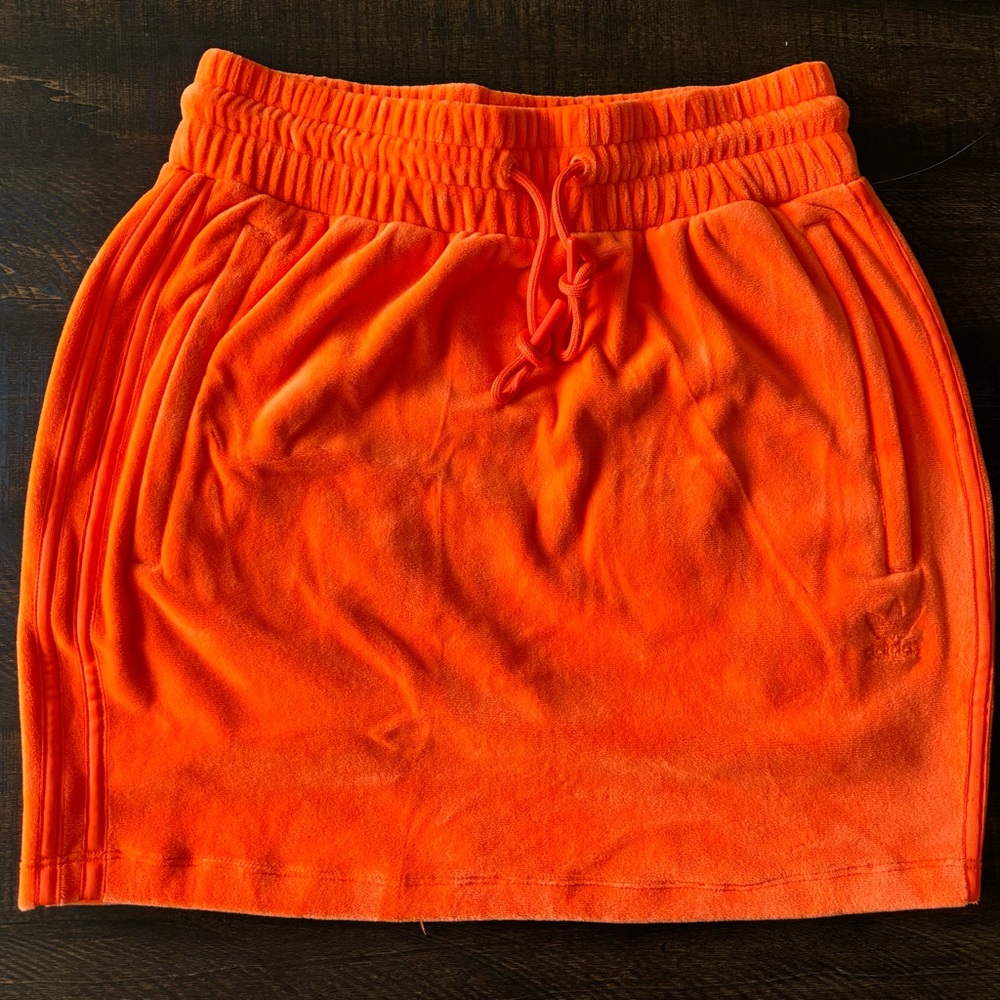 JEREMY SCOTT X ADIDAS WOMEN’S ORANGE SKIRT SIZE SMALL